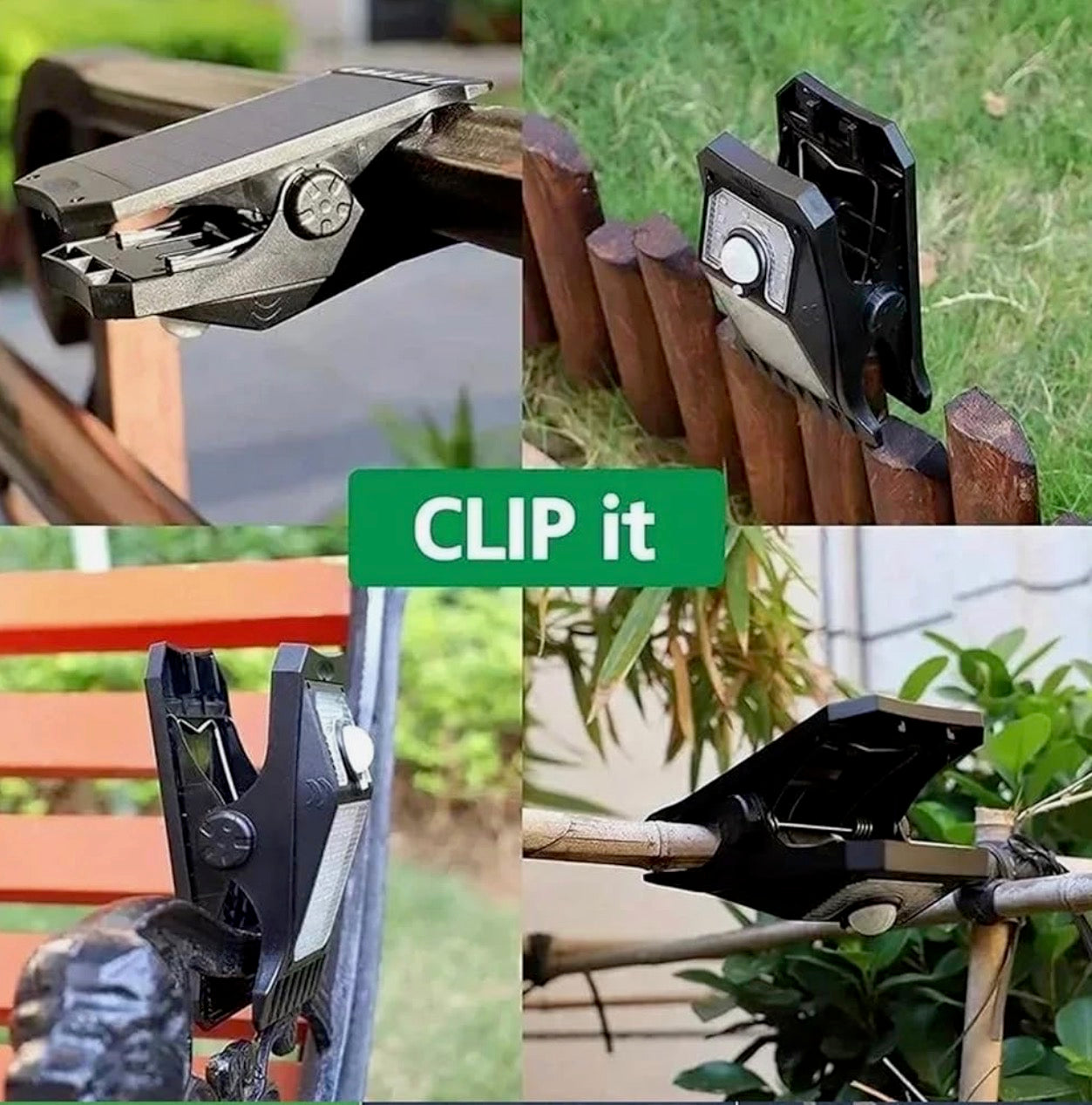 Clip-On Solar Motion Sensor Light – Waterproof Outdoor Security Lamp