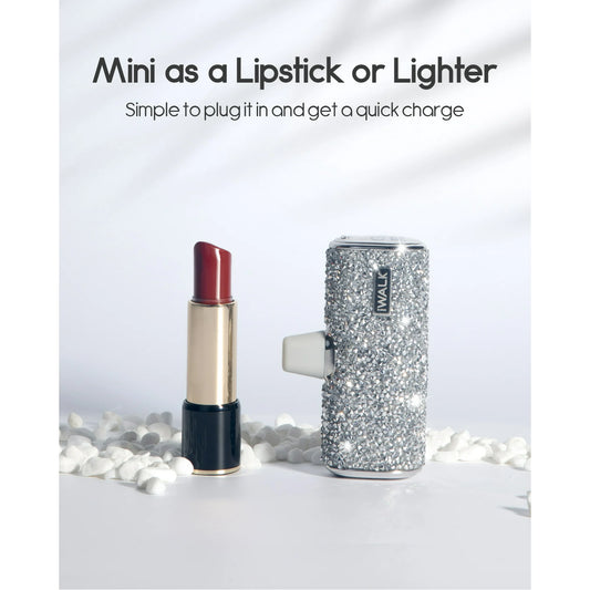iWALK Portable Charger 4500mAh – Compact Power Bank for iPhone (Lipstick Size)