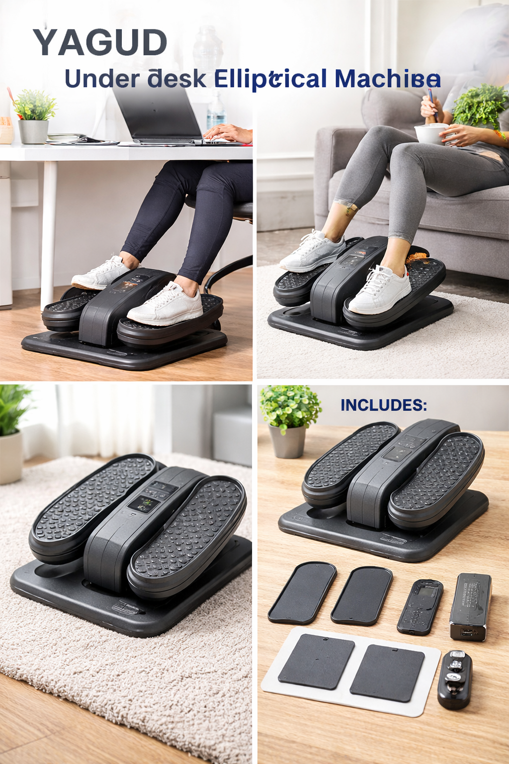 YAGUD Under Desk Elliptical Machine (Model ZF-0801)