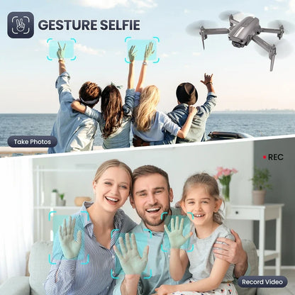 S17 Drone with 4K HD Camera – Foldable RC Quadcopter with 2 Batteries