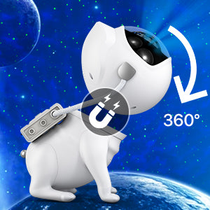 Galaxy Projector Night Light – Space Dog Star Projector with Bluetooth Speaker