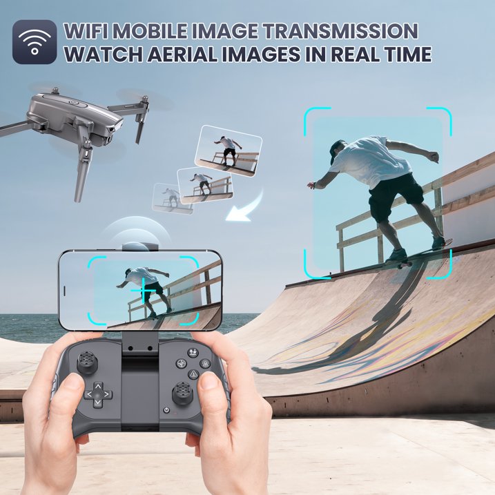 S17 Drone with 4K HD Camera – Foldable RC Quadcopter with 2 Batteries