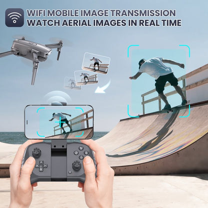 S17 Drone with 4K HD Camera – Foldable RC Quadcopter with 2 Batteries