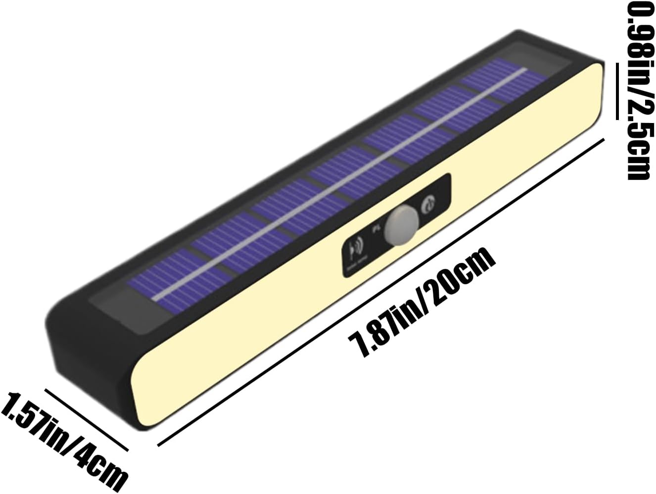 Clip-On Solar Motion Sensor Light – Outdoor LED Security Lamp