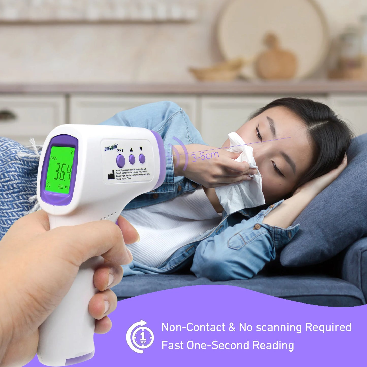 Non-Contact Digital Infrared Forehead Thermometer