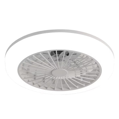 18-Inch Enclosed Ceiling Fan with LED Light & Remote Control