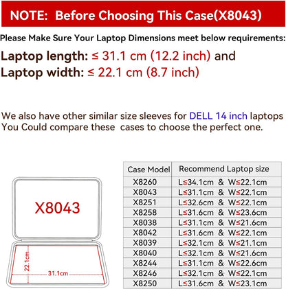 Smatree Hard EVA Laptop Sleeve Case for 14” Laptops (Model X8043)