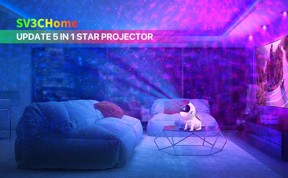 Galaxy Projector Night Light – Space Dog Star Projector with Bluetooth Speaker