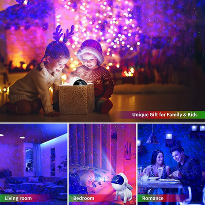 Galaxy Projector Night Light – Space Dog Star Projector with Bluetooth Speaker