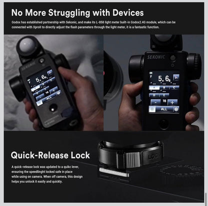 Godox XPro II-S Flash Trigger for Sony – Wireless TTL HSS 1/8000s Flash Transmitter (Large LCD, TCM)