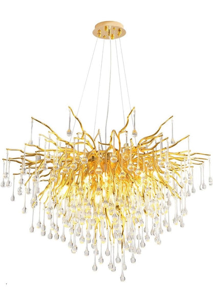 Crystal Waterdrop Chandelier – 23 Inch