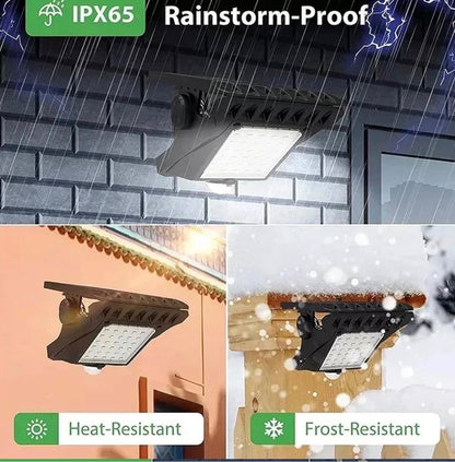 Clip-On Solar Motion Sensor Light – Waterproof Outdoor Security Lamp