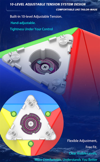 Googol DianSheng Magnetic Pyraminx Magic Cube – Oversized 19.5cm Speed Puzzle