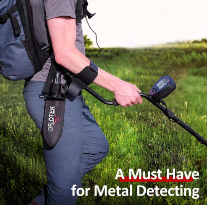 Heavy Duty Metal Detecting Shovel – Double Serrated Manganese Steel Digging Tool with Belt Sheath