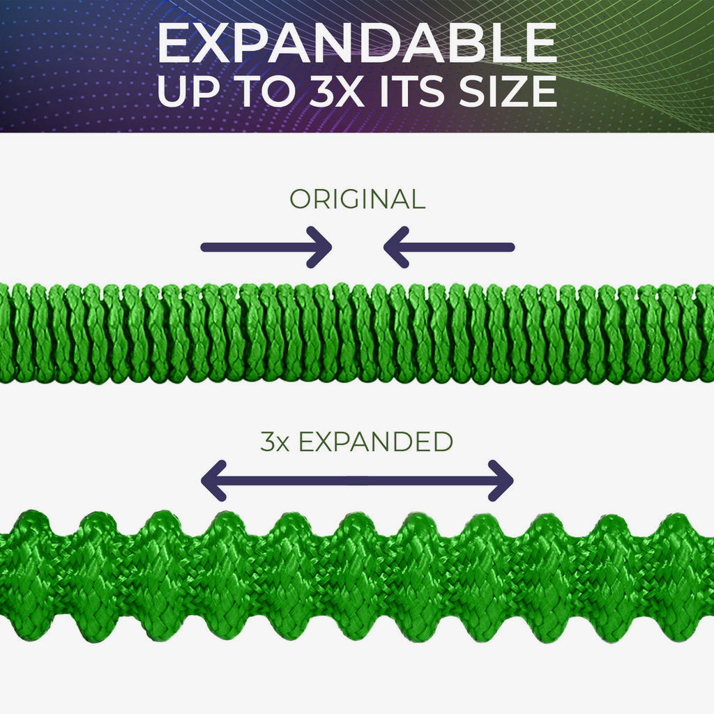 Joeys Garden Expandable Garden Hose 75ft – Lightweight Anti-Kink Hose with 8-Pattern Nozzle