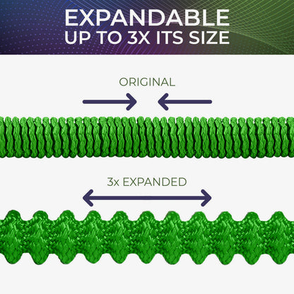 Joeys Garden Expandable Garden Hose 75ft – Lightweight Anti-Kink Hose with 8-Pattern Nozzle