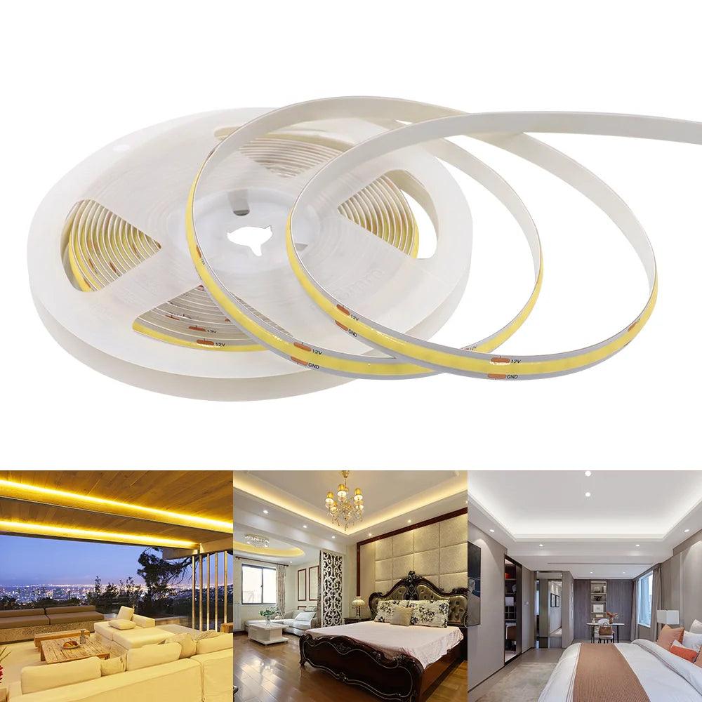 Premium LED Light Strip Kit 16.4ft (5m) – 3000K Warm White Accent Lighting