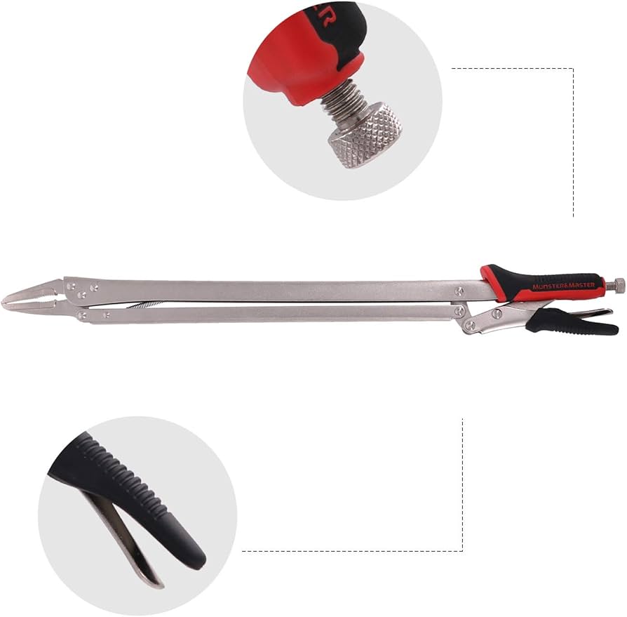 Monster&Master 20" Extended Reach Locking Plier – Heavy-Duty Long Reach Tool