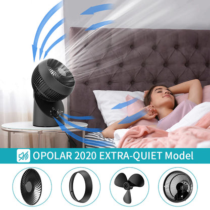 OPOLAR 15” Whole Room Air Circulating Fan – 360° Oscillation, 3 Speeds