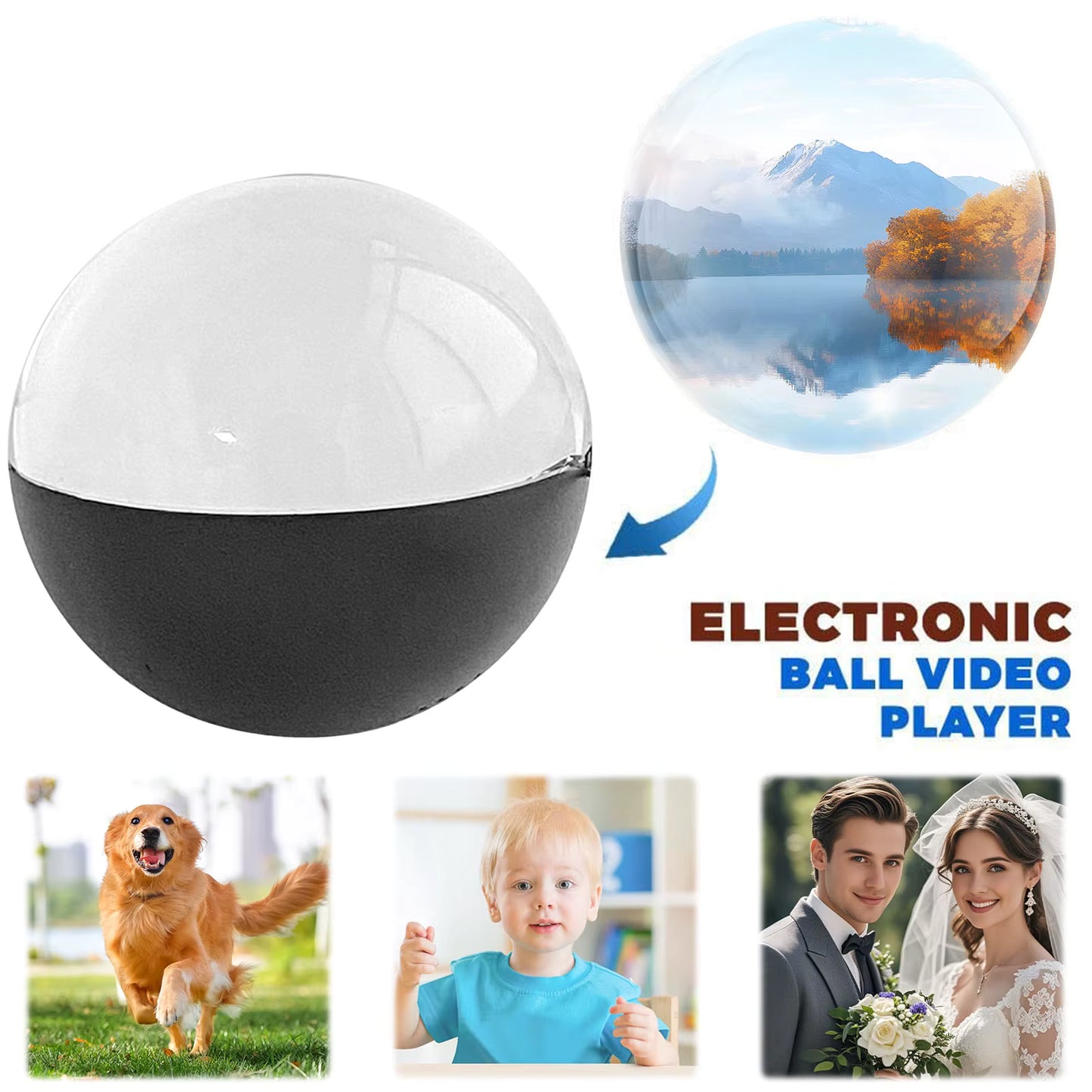 Customizable Video Crystal Ball Light – WiFi DIY Art Display