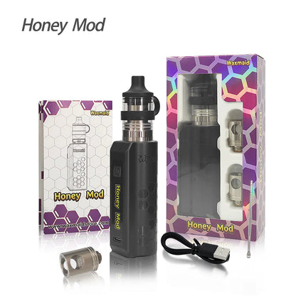 Waxmaid HoneyMod 5.3" E-Rig – Portable Electric Dab Rig
