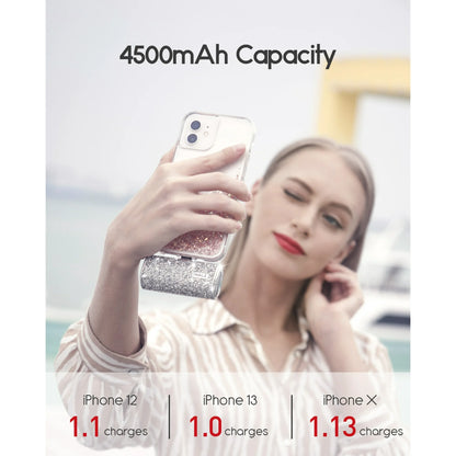 iWALK Portable Charger 4500mAh – Compact Power Bank for iPhone (Lipstick Size)