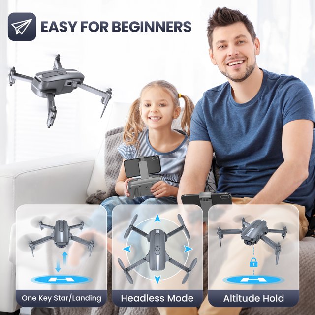 S17 Drone with 4K HD Camera – Foldable RC Quadcopter with 2 Batteries